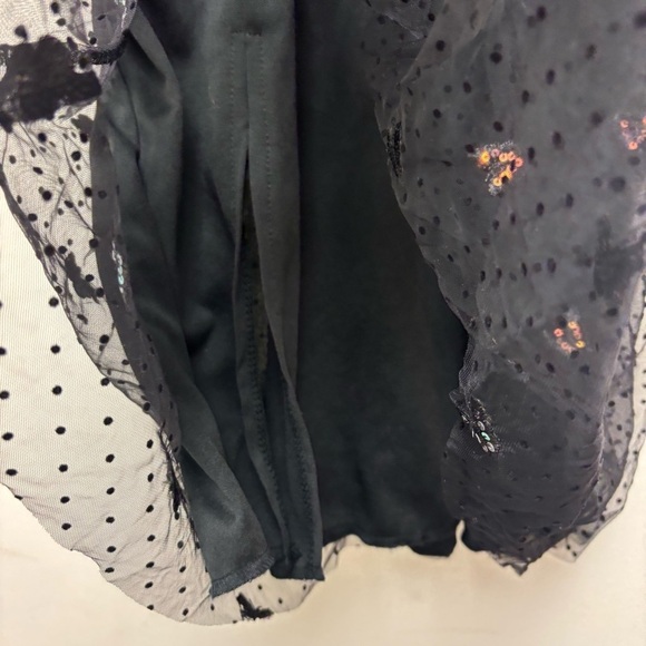 Lucy In The Sky Tia A-Line Dress in Black Butterfly - Picture 9 of 13